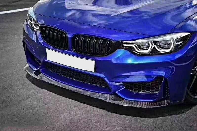 Carbon Fiber Head Bumper Front Lip Splitters for BMW F8X F80 M3 F82 F83 M4 2014-2018 Sedan Coupe Convertible FRP