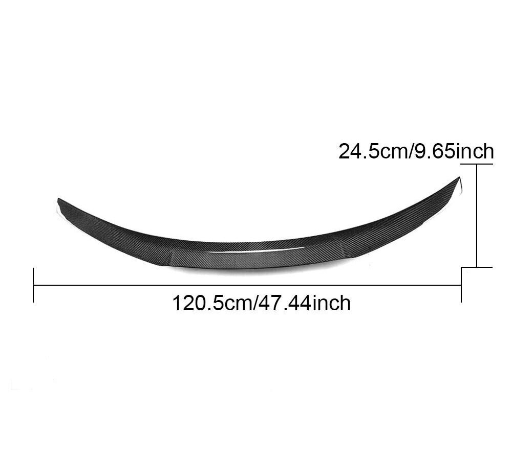 FIT FOR BMW E90 3 Series 335i 328i or M3 Sedan CARBON FIBER REAR SPOILER M4 TYPE