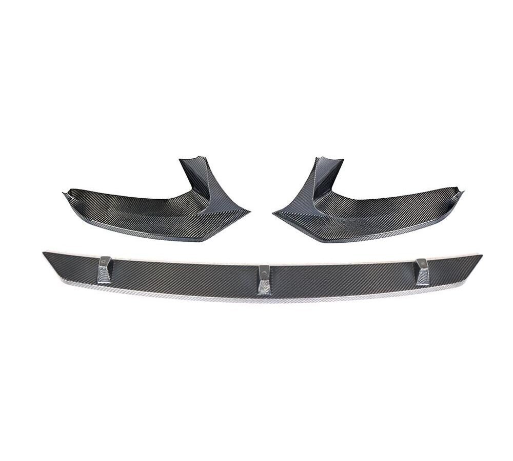 For 17-19 BMW 5 Series G30 M Sport Front Bumper Lip Aprons Carbon Fiber CF