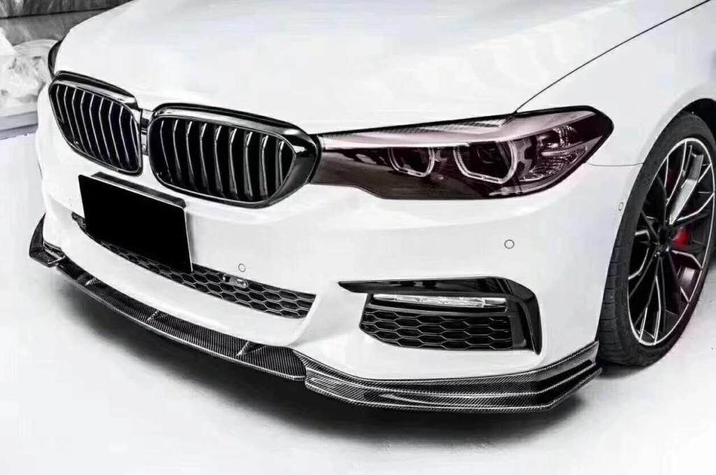 Carbon Fiber Front Bumper Lip Splitters lip spoiler Kits for BMW G30 G31 G38 M Tech M Sport 2017 2018