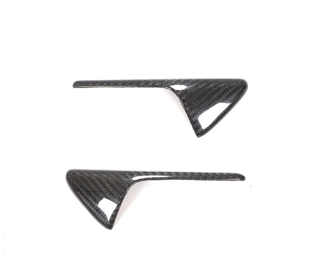 for Tesla Model 3 4pcs/set Carbon Fiber Car side fender trim cover grill Styling Refit Car Accessories