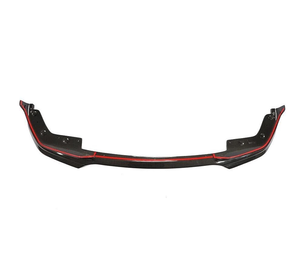 glossy black carbon fiber Car Front Bumper Lip Spoiler for BMW 3 Series G20 2019-2020 Car Accessories Exterior Front Bumper