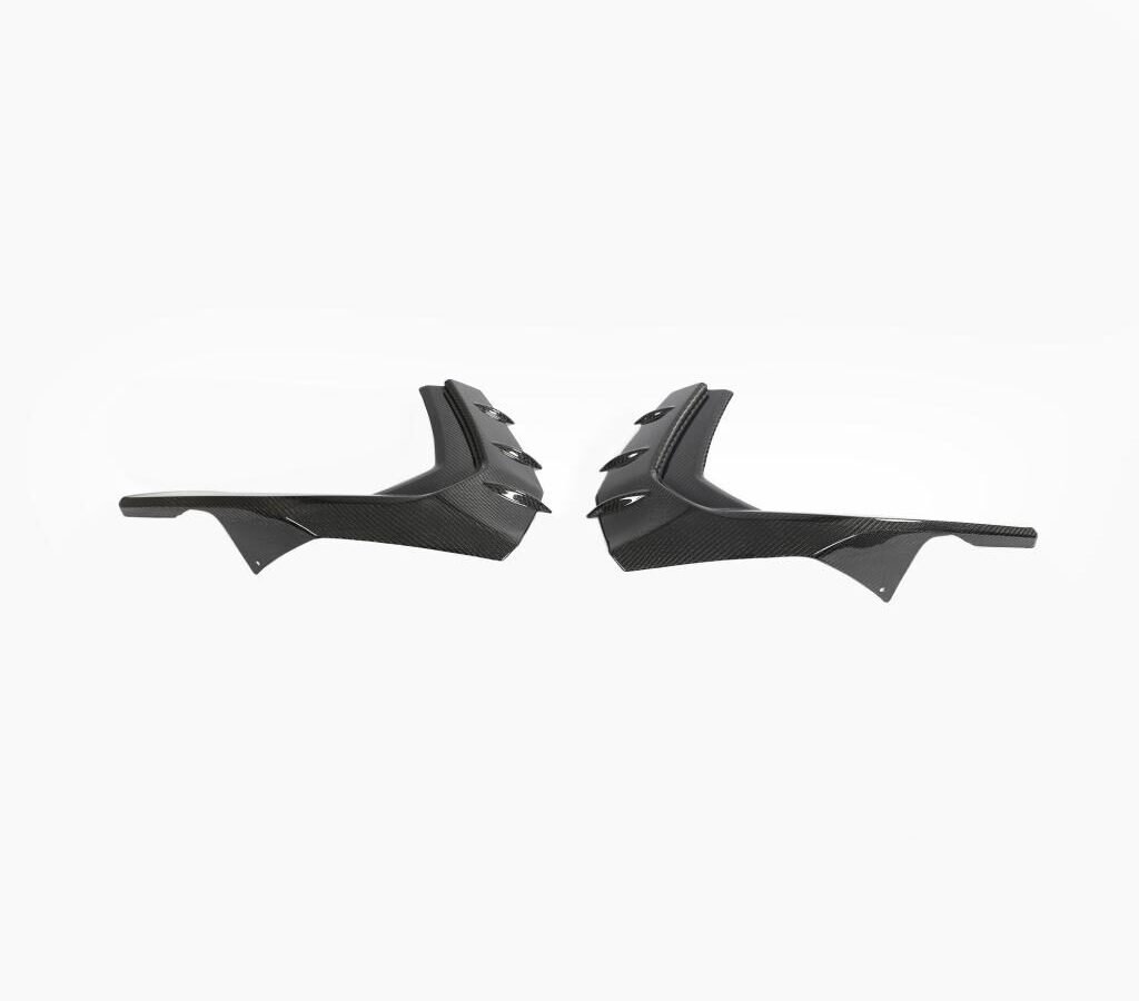 Carbon Fiber Front Bumper Canards for Audi S3