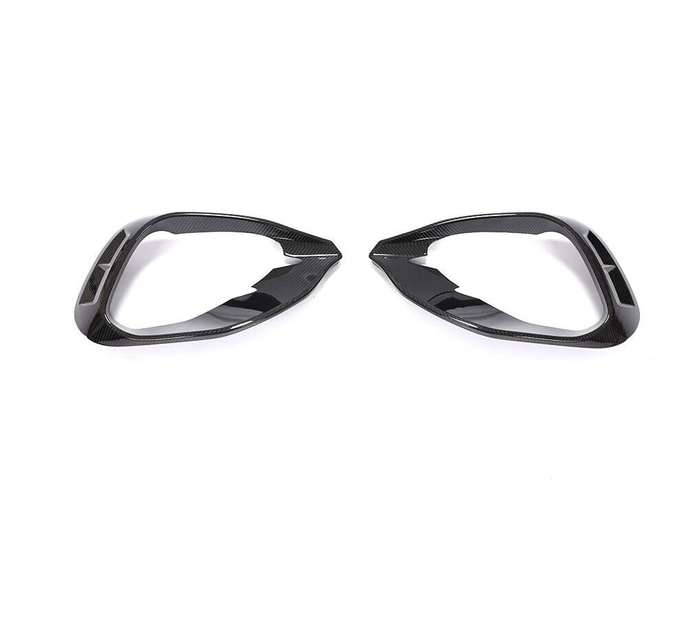 Dry Carbon Fiber H247 Front Bumper Fog Light Cover Splitter Canard for Mercedes-Benz GLA Class GLA250 Sport Utility 4-Door GLA45 AMG 2020-2021