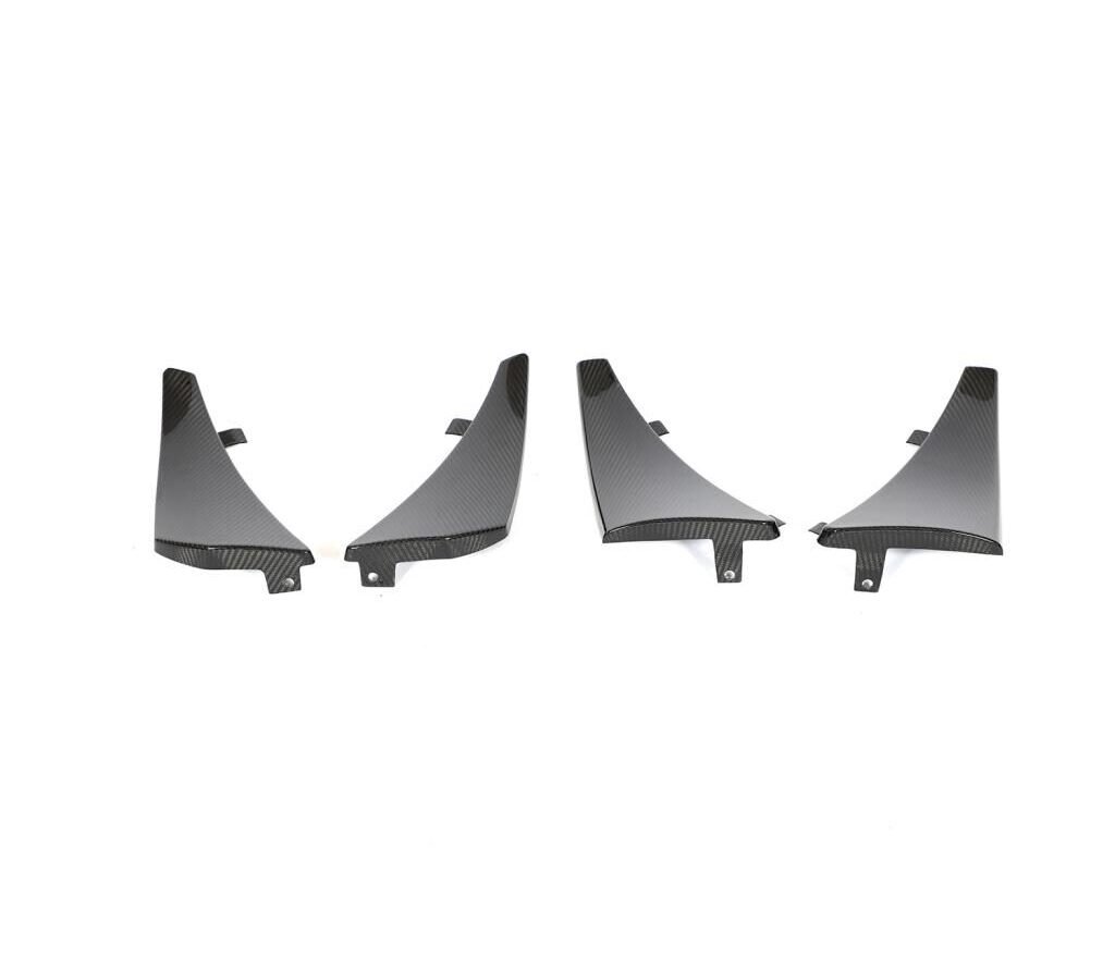2020-2021 Chevrolet Corvette C8 Dry Carbon Fiber Mudguard Fender 4-Piece Set