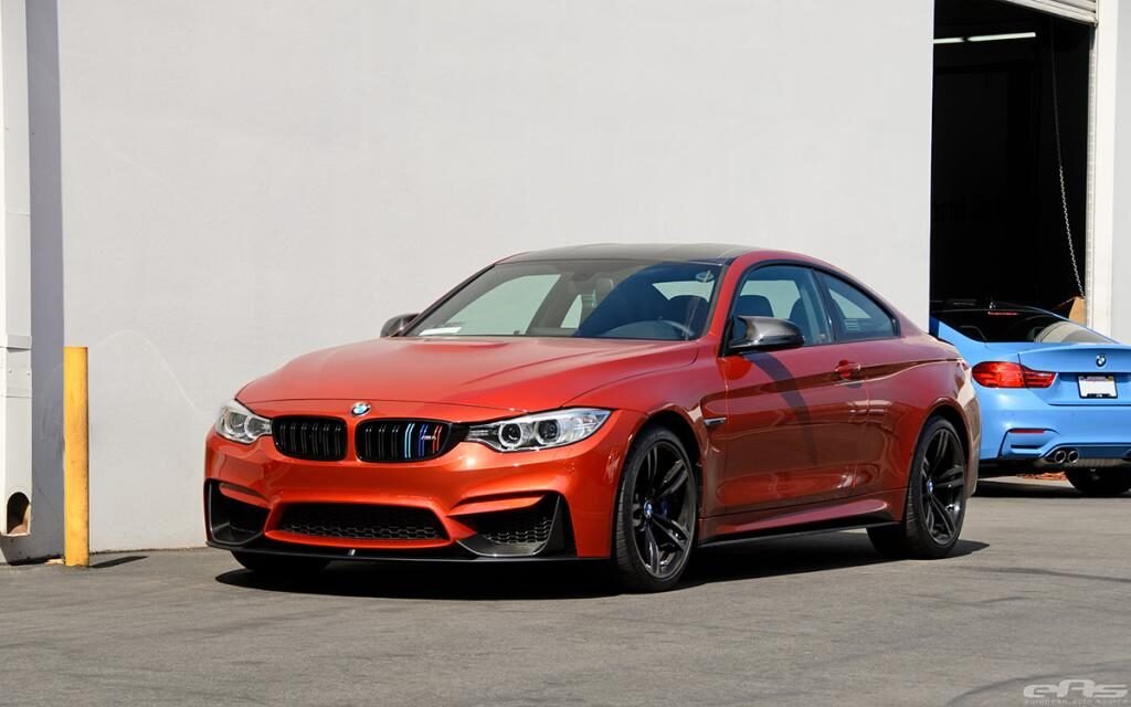F80 M3 4Dr & F82 M4 2Dr carbon fiber front lip For BMW 2015
