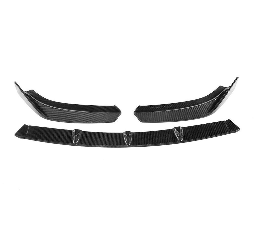 3PCS/SET Carbon Fiber Front lip for Audi S3 A3 SLINE Sedan 4-Door17-19