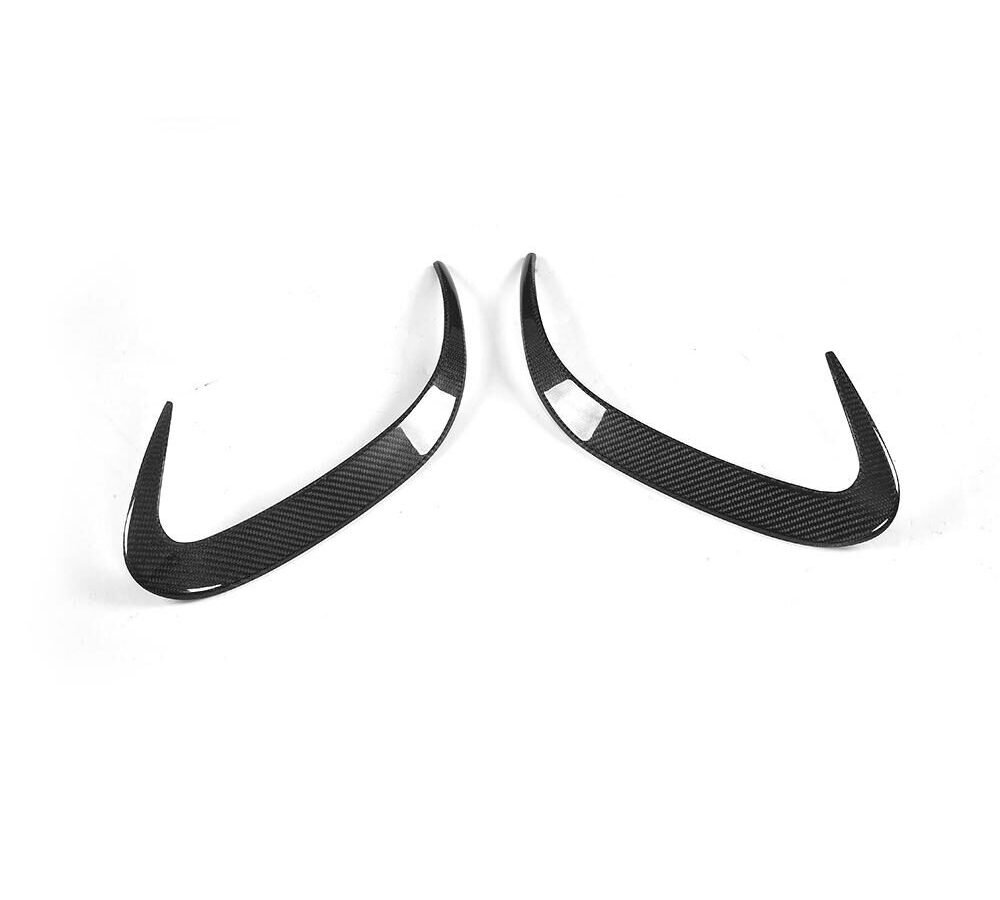 Carbon Fiber Rear Bumper Scoop Fins for Mercedes Benz S-Class S500 S550 S63 S65 AMG Coupe 2-Door 14-18