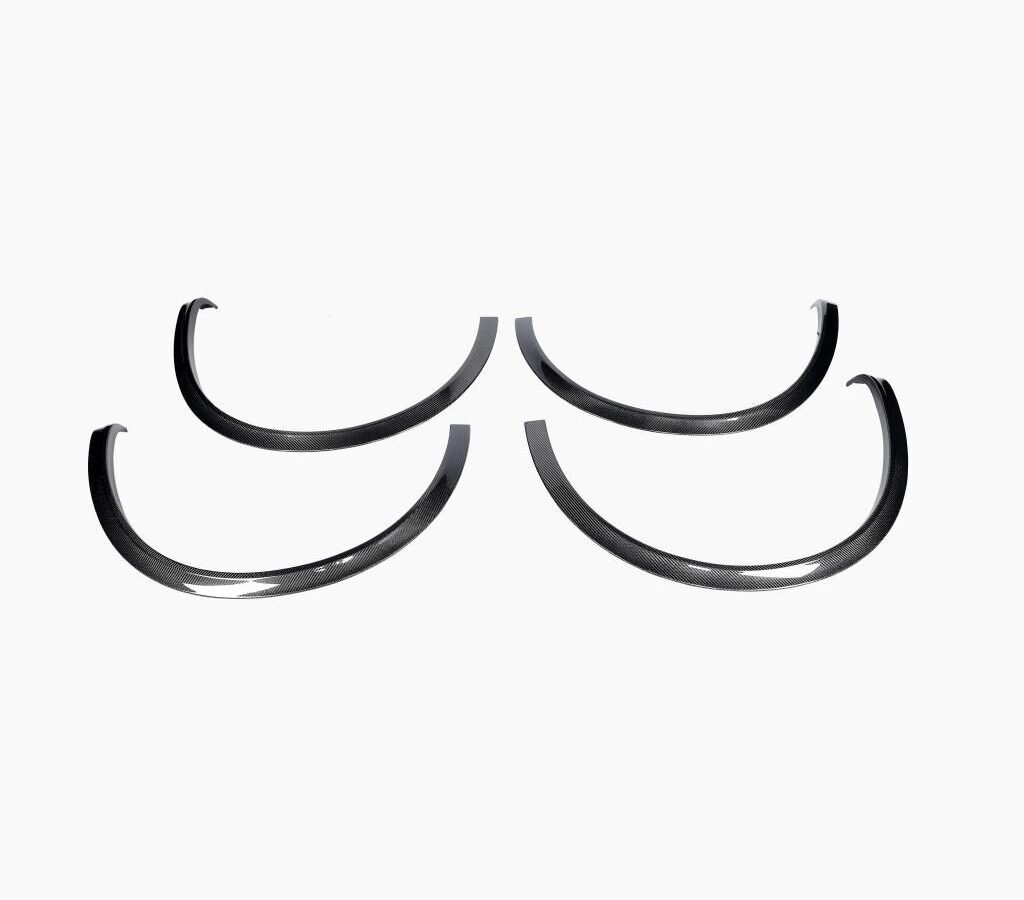 4PCS/SET Carbon Fiber Car Wheel Eyebrow Arch Trim Lips Fender Flares Protector for Maserati Levante 16-18