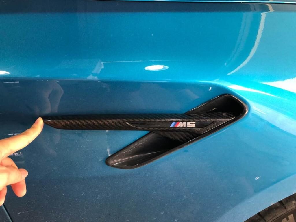 for BMW F90 M5 Carbon Fiber Side Vents Sedan 4-Door 2018-2019