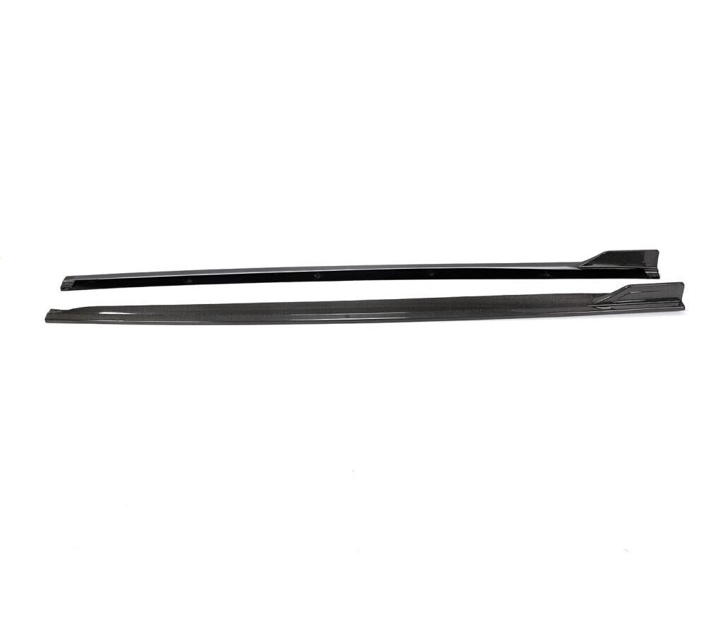 Carbon Fiber side skirts extension For Audi A5 S LINE S5 Sportback Hatchback 4-Door