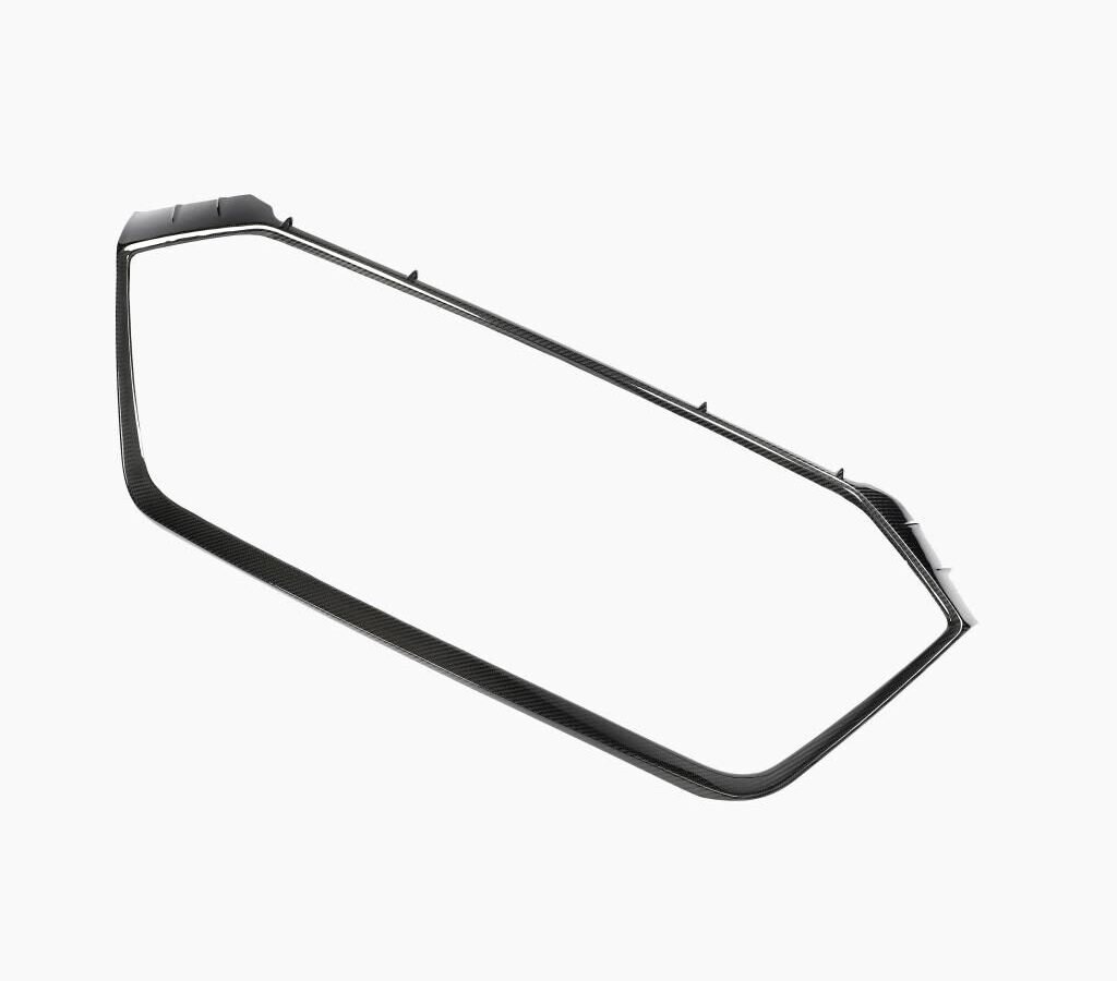 Dry Carbon Fiber Front Grille Grill Insert Trim Cover For Audi RS6 C8 2019-2021