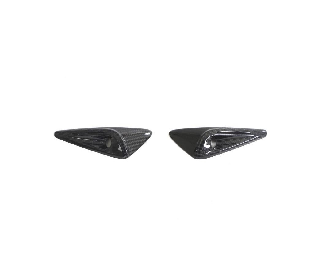 Pre-preg Carbon Fiber Side Fender Camera Vent Cover Trim For Tesla Model 3