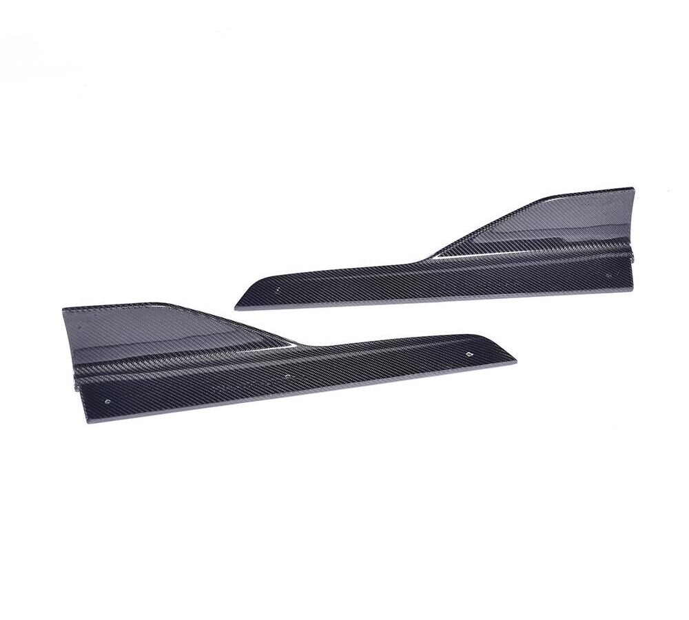 4 Series F32 Carbon Fiber Side Extension Splitters for BMW 435i M Sport Coupe 2-Door 13-17