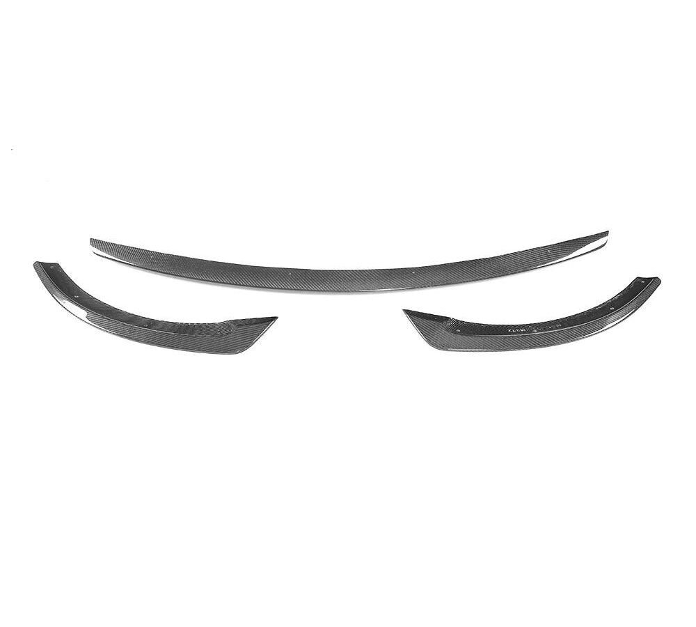 3PCS/SET Carbon Fiber Front Lip for Mercedes-Benz E-Class W213 E43 AMG Sport Sedan 17-18(Fits: Sport Bumper only)